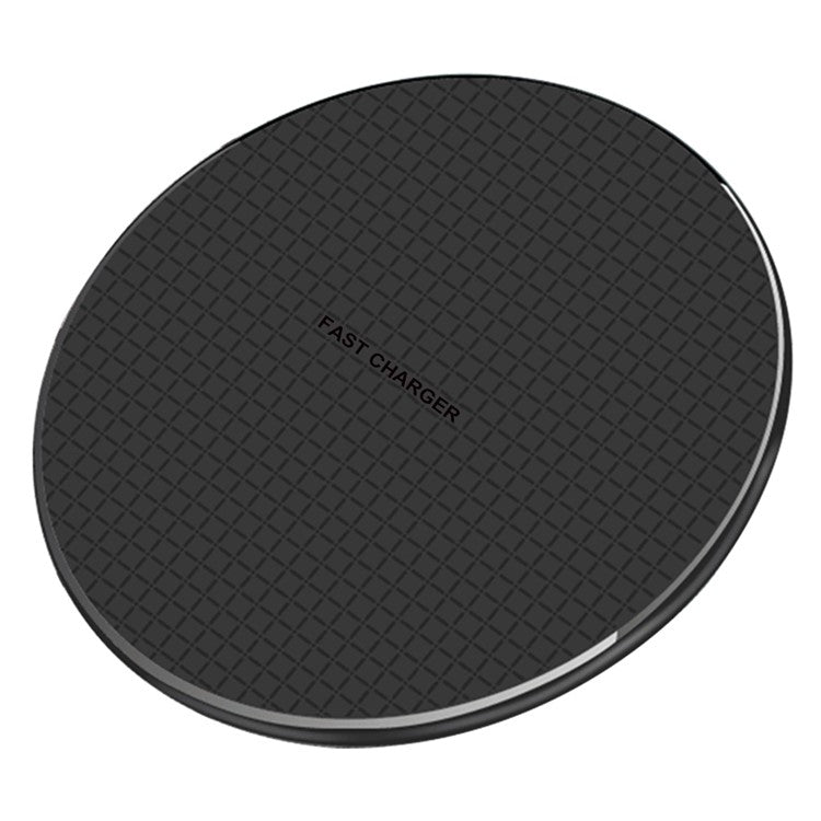 Q25 15W Qi Wireless Charger Metal Phone Ultra-Thin Fast Charging Pad