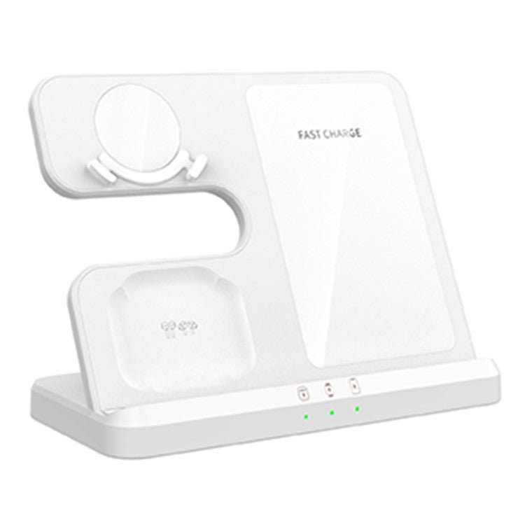 GY-Q10B 3 in 1 Fast Charger Pad Wireless Charging Station for Qi Standard Phone / Samsung Galaxy Watch / Earphon
