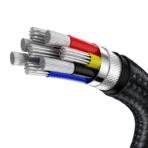 Baseus USB-C till USB-C kabel Cafule Series Metal 100W 5A 2m - Image 6