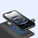 Dux Ducis iPhone 16e Plånboksfodral Lawa Läder - Svart - Image 3
