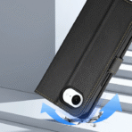 Dux Ducis iPhone 16e Plånboksfodral Lawa Läder - Svart - Image 12