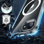 ESR iPhone 16e Mobilskal Magsafe Classic Hybrid Halolock - Clear - Image 3