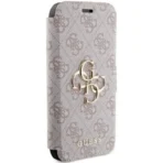 Guess iPhone 15 Pro Max Plånboksfodral Metall Logo - Rosa
