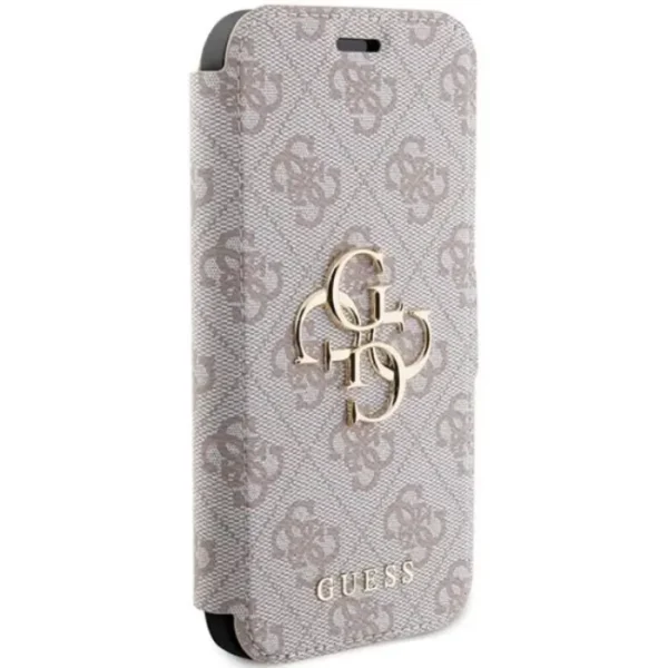 Guess iPhone 15 Pro Max Plånboksfodral Metall Logo - Rosa