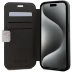 Guess iPhone 15 Pro Max Plånboksfodral Metall Logo - Rosa - Image 3