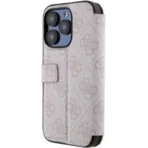 Guess iPhone 15 Pro Max Plånboksfodral Metall Logo - Rosa - Image 4