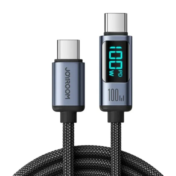 Priset är nedsatt med-37% Joyroom USB-C till USB-C kabel 100W med LED display 1.2m