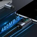 Priset är nedsatt med-37% Joyroom USB-C till USB-C kabel 100W med LED display 1.2m - Image 5