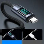 Priset är nedsatt med-37% Joyroom USB-C till USB-C kabel 100W med LED display 1.2m - Image 6