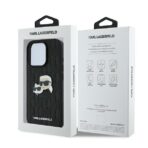 Karl Lagerfeld iPhone 16 Pro Max Mobilskal Karl & Chaoupette Head Pin - Svart - Image 8